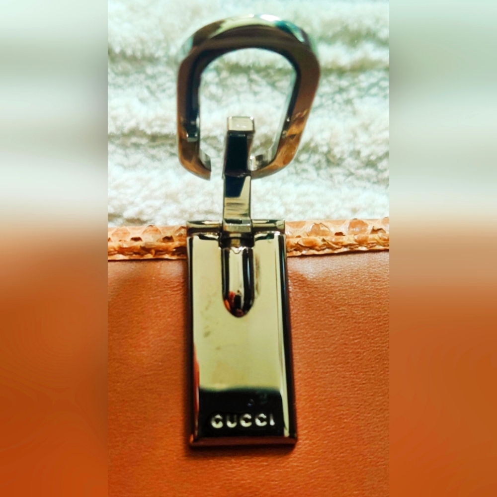 Rare Gucci Python Long Wallet With Hook - image 5